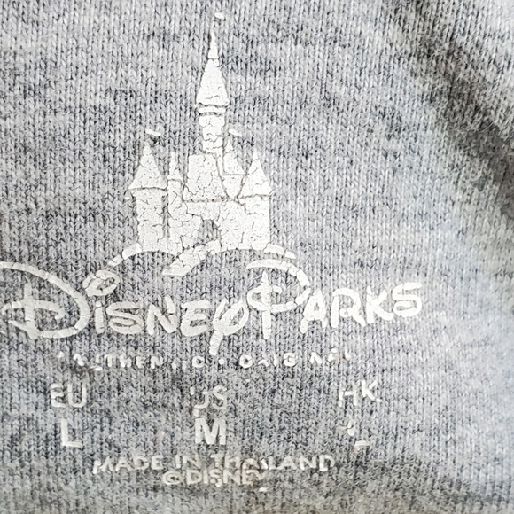 Disney Park hoodie full zipper blue embroidery sweater size M - Picture 6 of 11